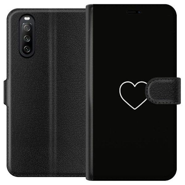 Sony Xperia 10 III Lompakkokotelo Sydän