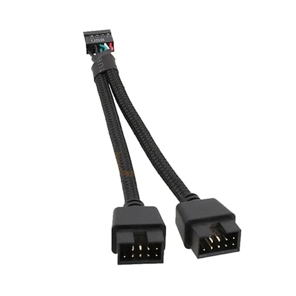Bundkort USB 2.0 9-Pin Header 1 til 2 Forlængerhub Splitter Adapter Konverter Ft