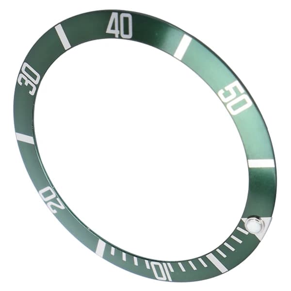 Profesjonell armbåndsur Bezel Insert Loop Erstatning Klokke Bezel Insert Ring Tilbehør Grønn[CO]