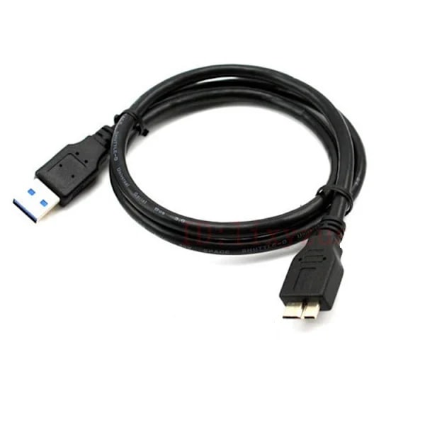 1m usb3.0 til micro-B mobil harddisk datakabel stationær computer laptop forlængerladekabel, 3-pak[co]