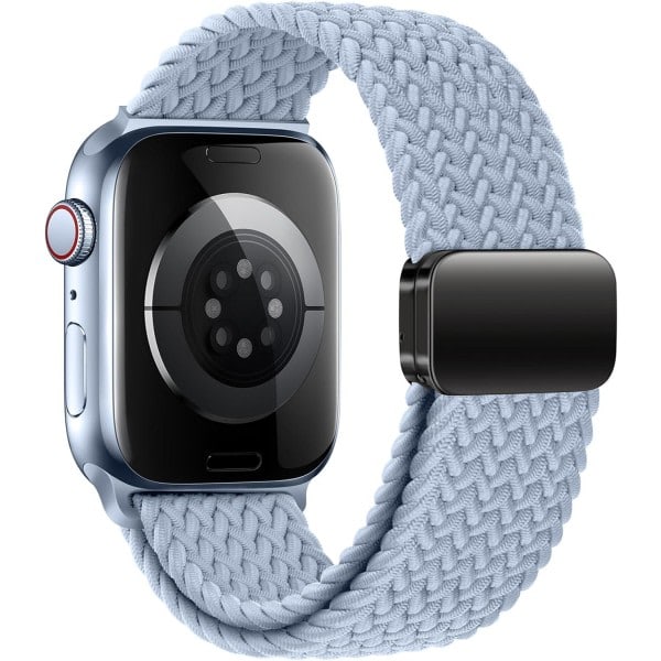 Sport Solo Loop kompatibel med Apple Watch Armband 42 mm 44 mm 45 mm 49 mm för Kvinnor Män, Justerbart Magnetiskt SE 9 8 7 6 5 4 3 Ultra 2