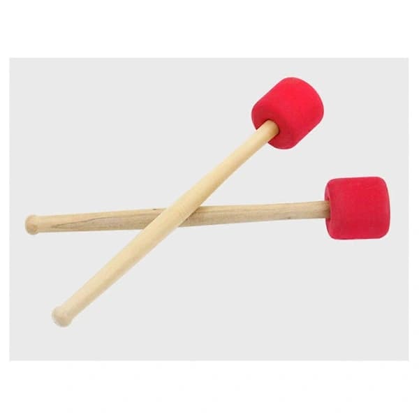 røde 32,5 cm skumtrommestikker, stortrommestikker, tilbehør[CO]