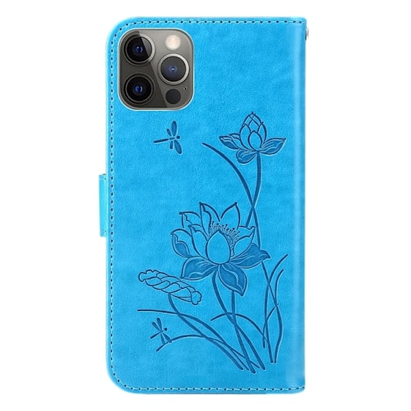 iPhone 14 Pro Deksel Lotus Blomst Blå