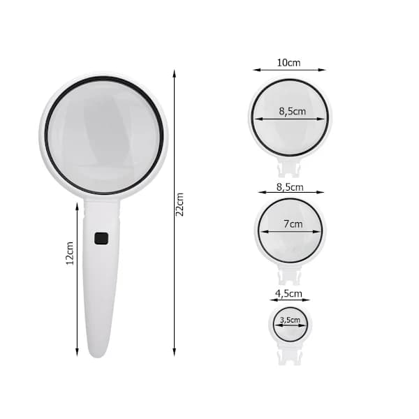 Förstoringsglas med 2x LED-belysning[CO]