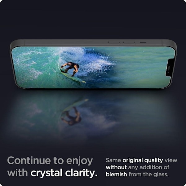 iPhone 12 Pro Max - Spigen 2-pack GLAS.tR \"Ez Fit\" Näytönsuoja