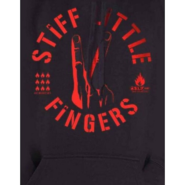 Stiff Little Fingers Unisex Aikuisten Digits Huppari S Svart Musta S