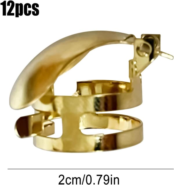 12 pcs Automatic Candle Snuffers Gold Gold