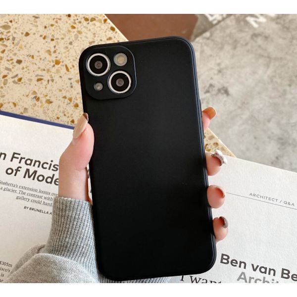 Silikonecover til iPhone Sort Svart one size