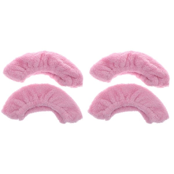 2 stk Elastiske Skøytebeskyttere Skøytebeskyttere Plysj Ishockey Skøyter Beskyttelse (rosa L)2stkL 2 stk L