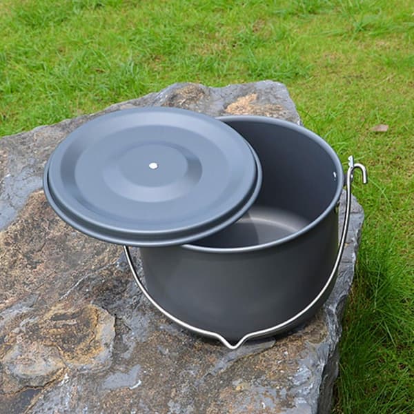 Camping Hanging Pot Aluminium Alloy Cookware Campfire Heating Stove