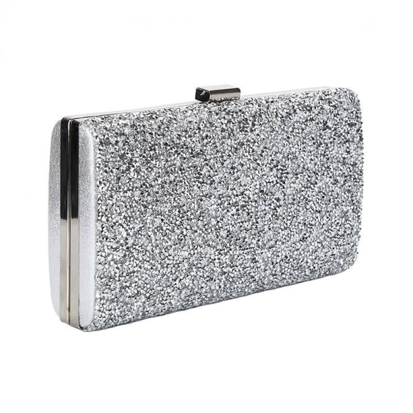 Glitter kuvert taske - Sølv Sølv
