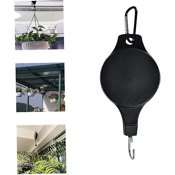 2024, 2 st plantpulleyhängare, växtkrokpulley, justerbar hängande korgkrok, infällbara takkrokar