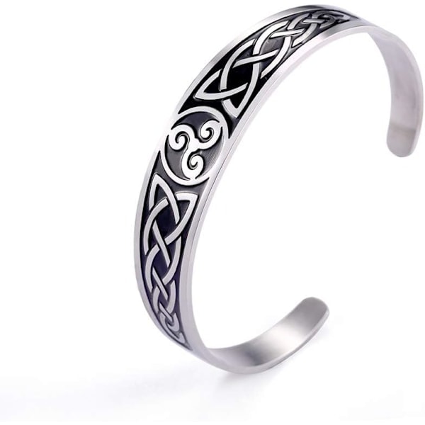 Vikinga Keltiskt Armband för Män med Magnetisk Terapi Iriskt Armband Iriska Smycken för Kvinnor Rostfritt Stål Armband Vintage Symbol Nordisk Amulett...