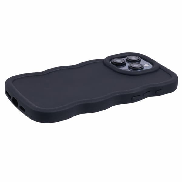 iPhone 12 Pro Max Mobilcover Bølget Sort 31