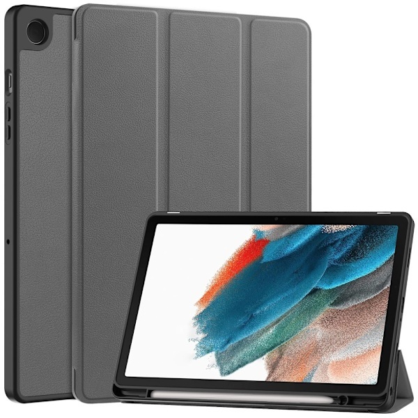 Samsung Galaxy Tab A9 Plus Cover Tri-Fold Penholder Grå