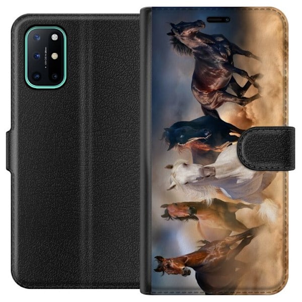 OnePlus 8T Plånboksfodral Hästar