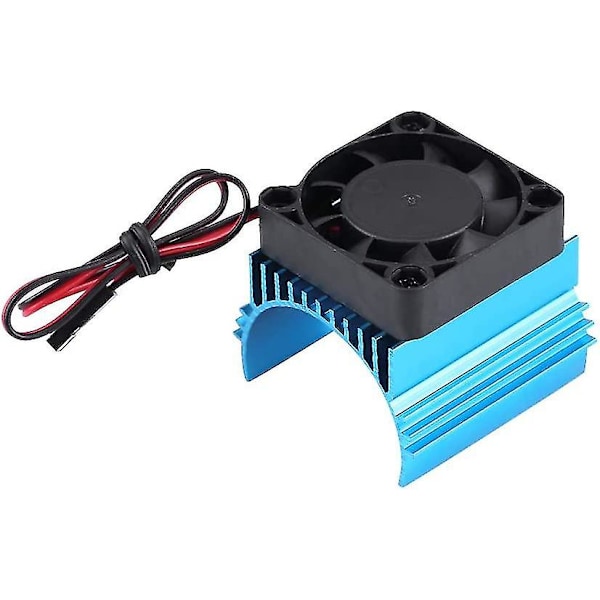 Rc Cooling Fins, Universal Rc Motor Cooling Fin Set Radiator With Fan For 1/10 Rc Cars