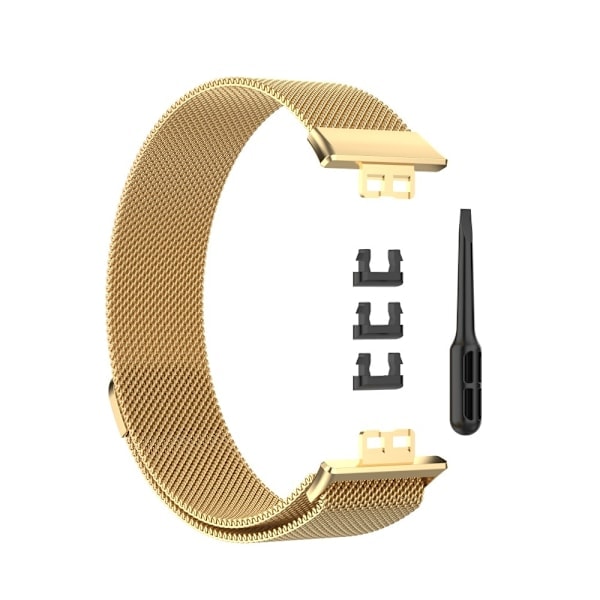 Milanese Loop Metallarmband Huawei Watch Fit - Guld Gold Guld