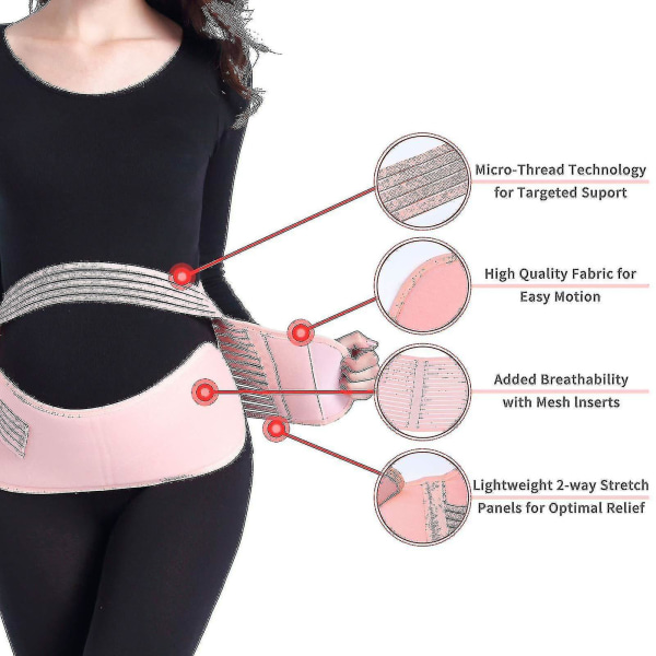 Graviditetsbälte - Mjukt, stretchigt och andningsbart stöd för magen