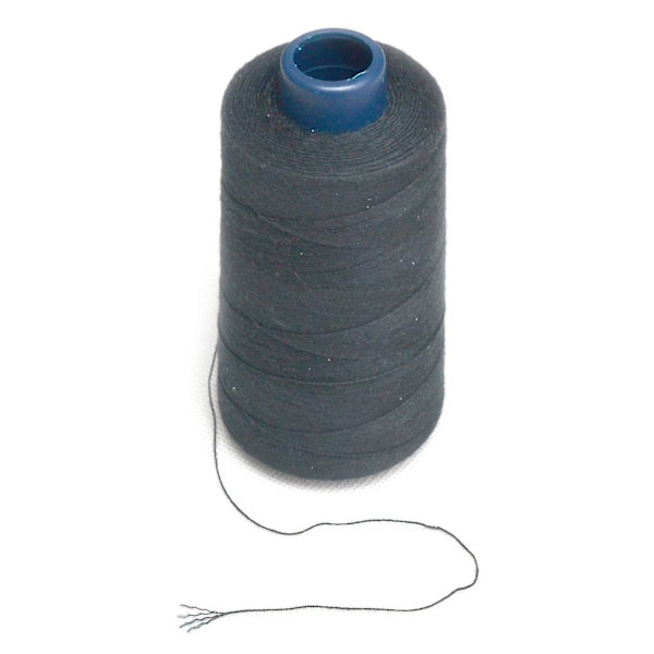 Svart vävtråd 100 % polyester för att göra peruk sömnad hårväft hårförlängning 1 st (1 st, svart)