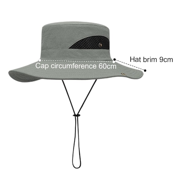 Sun Hat with Wide Brim, UV Protection, Foldable, Bucket Hat for Beach & Fishing