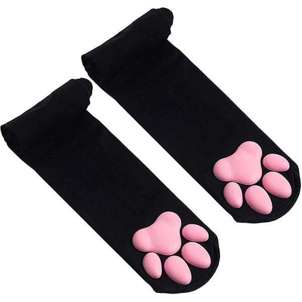 Kvinners Nyhet Sokker Søte Kattepote Puter Lolita Katt Cosplay Sokker 3d Kattunge Klo Strømper Lårhøye Sokker For Kvinner Jenter