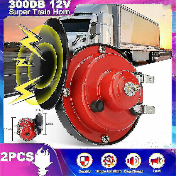 2x 300db Ilmasirähti Autotorvi 12v Kuorma-auto Maastoauto Suv Rv Juna Kuorma-auto Vene Kova Matkailuauto