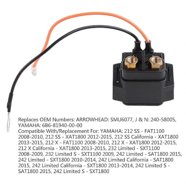 Højtydende startrelæ solenoid 68v-8194a-00-00, Egnet til Yamaha[co]