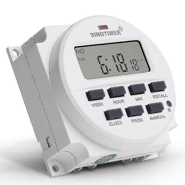 15,98 tommer LCD Digital Timer 12V DC 7 Dage Programmerbar Timer TM618N-4