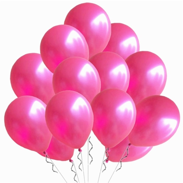 100 st rosa latexballonger Födelsedagsfestdekorationer Vuxenbröllopsdekorationer Helium Globos Baby Shower Ballong