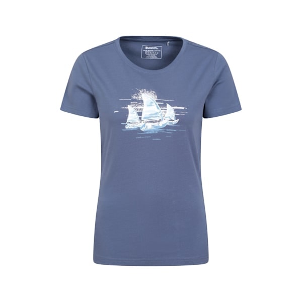 Mountain Warehouse Dame Sejlbåd Økologisk T-shirt 14 UK Blå 14 UK