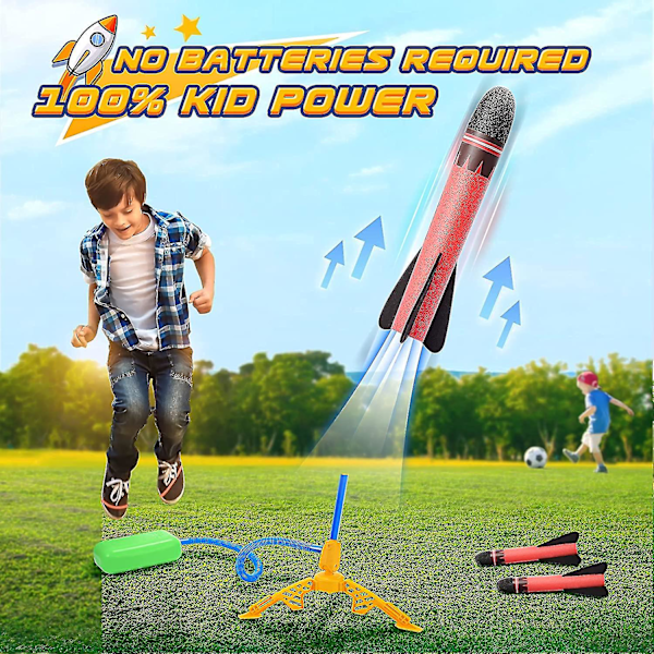 Barnleksaker för 4 5 6 år gamla pojkar flicka, Stomp Toy Rocket Toys Boys Toys Ålder 3-8