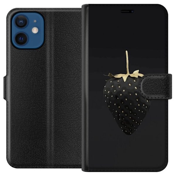Apple iPhone 12 mini Pung Etui Luksuriøs Jordbær