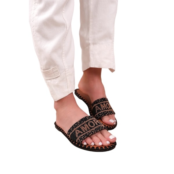 Var Är Det Från Naiset Tekstittömät Hihnat Helmetty Flatform Sandaalit Musta 3 UK