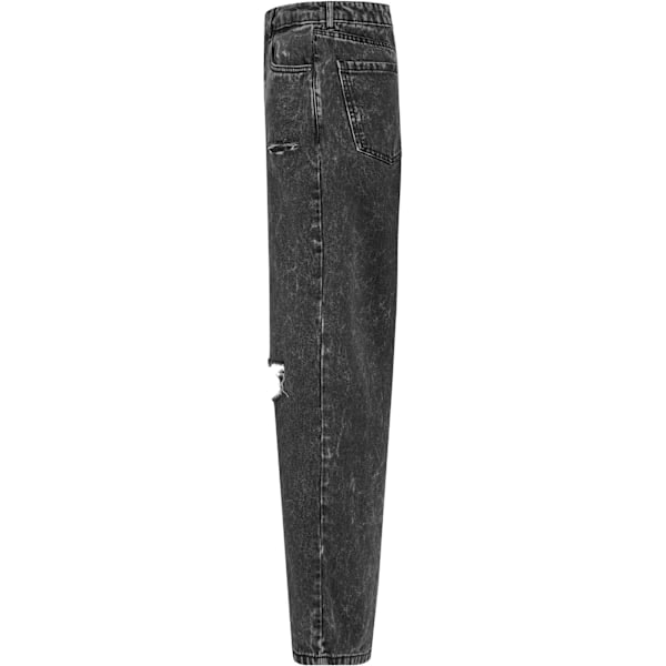 Urban Classics Dame/Kvinder 90'er Denim Distressed Vide Ben Tro Sorte Koksgrå Vasket 30R