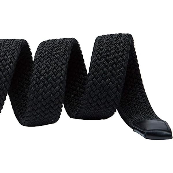 Unisex elastisk flettet bælte stretch bælte stretch b