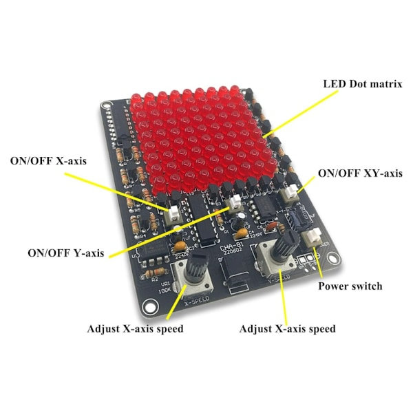Lødeøvelsessæt LED Chaser Lødesæt DIY Elektronisk