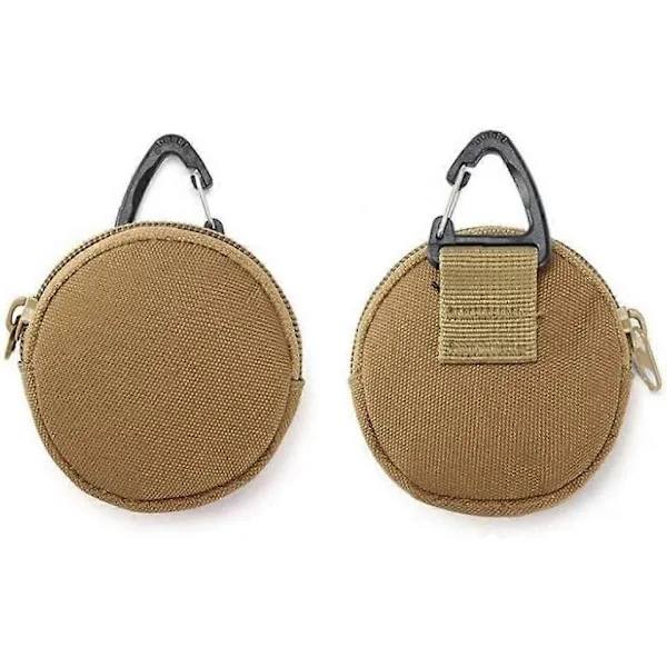 2 st Små Molle-väskor Midjeväskor Rund Militär Verktygsväska Multifunktionella Utomhusfickor för Camping[co]