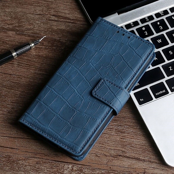 Sony Xperia 5 IV Etui Krokodille Tekstur Blå