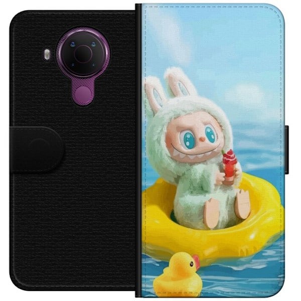Nokia 5.4 Lommeboketui Labubu Macaron Series