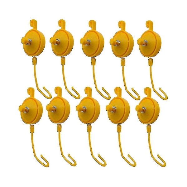 Plant Yoyo Grow Hanger With Stopper, Adjustable Indoor Plant Support Yo Yo (pack Of 15)