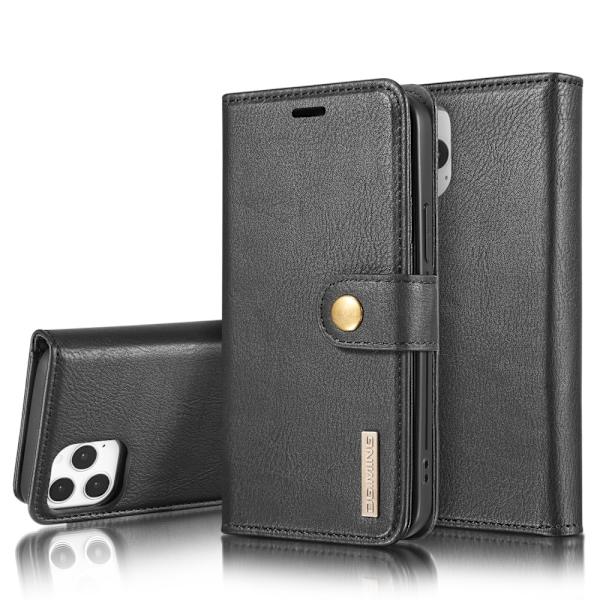 iPhone 12 / 12 Pro - DG.MING Etui/Magnet Cover - Sort Sort Black Svart