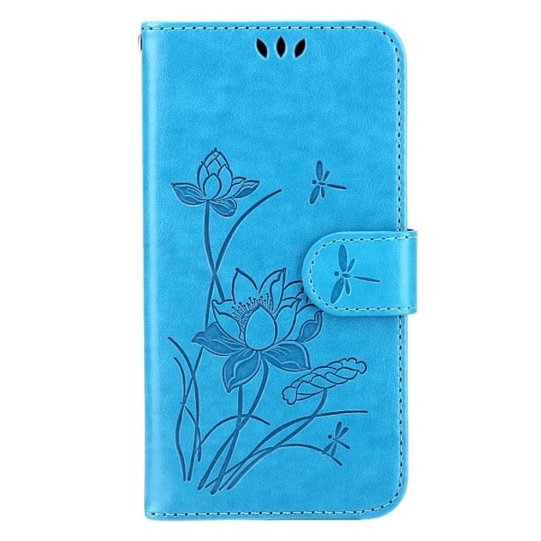 iPhone 14 Pro Deksel Lotus Blomst Blå