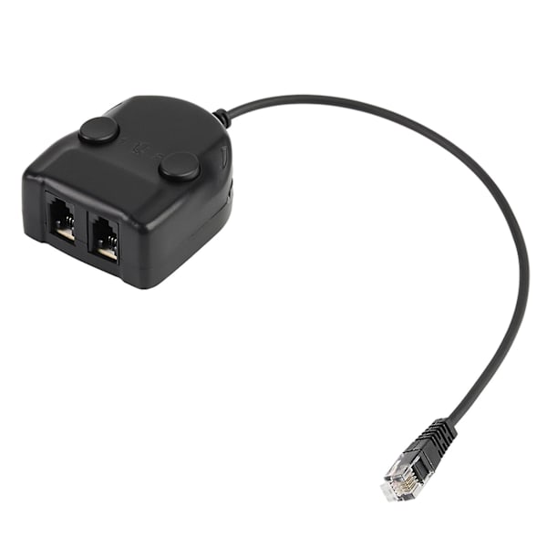 Krystall Headset Telefon Treningsboks Splitter Adapter Volumkontroll Intelligent Lyd Lukket