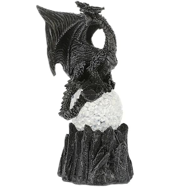 2025 Halloween Drakstaty Skrivebords Resin Dyreskulptur med Lysbold[co]