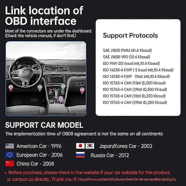 Elm327 V1.5 Obd2 Scanner Bluetooth 4.0 Obd 2 Bildiagnostisk Værktøj Til Ios Android Pc Elm 327 Scanner Obdii LæSer