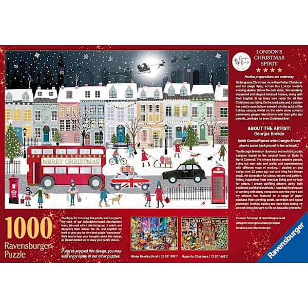 London Julstämning Pussel (1000 Bitar) 1000 Pieces