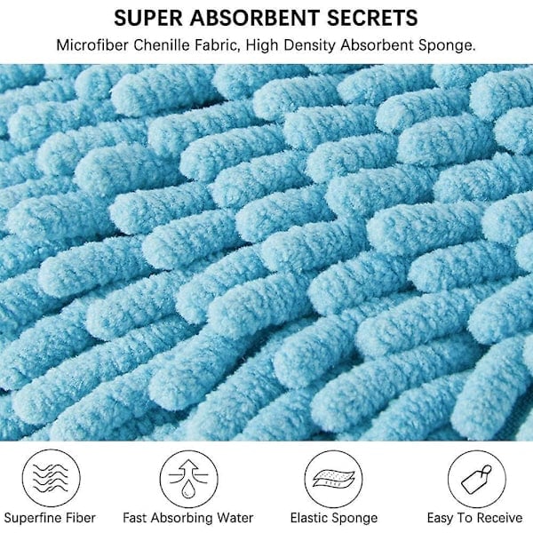 4 Chenillehanddukar Bollformade Handdukar Korall Fleece Mikrofiber Vattenabsorberande Mjuka Handdukar