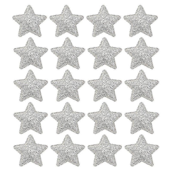 100 stk. stjernepatches glitterpatches glitterstjerneapplikationer