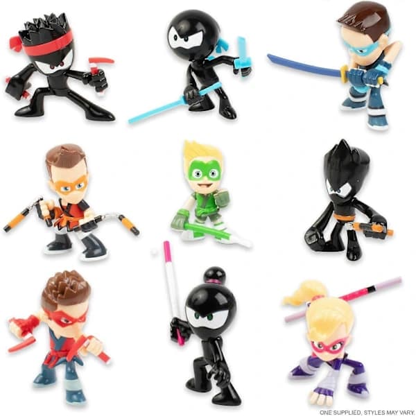 Ninja Kidz Mystery Ninja -hahmot, yllätyssetti Multi